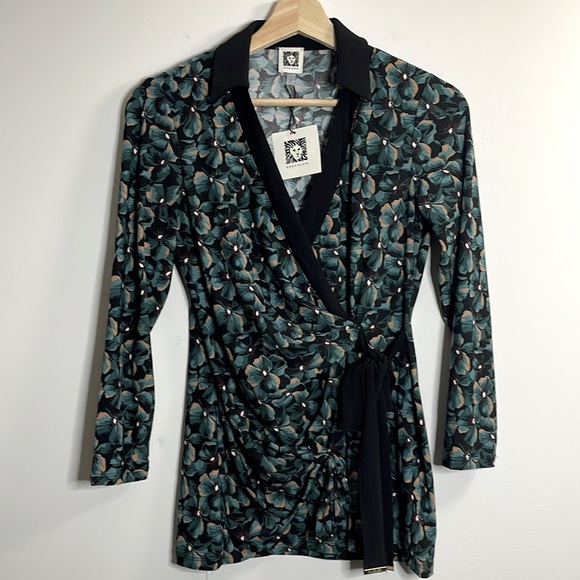 Anne Klein Faux Wrap Blouse - Picture 3 of 4